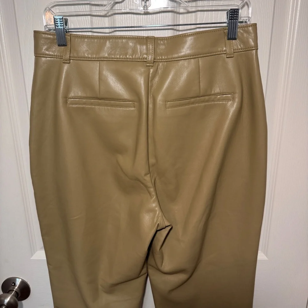 Aritzia Babaton Command Cropped Vegan Leather Straight Leg Pant - Picture 12 of 15